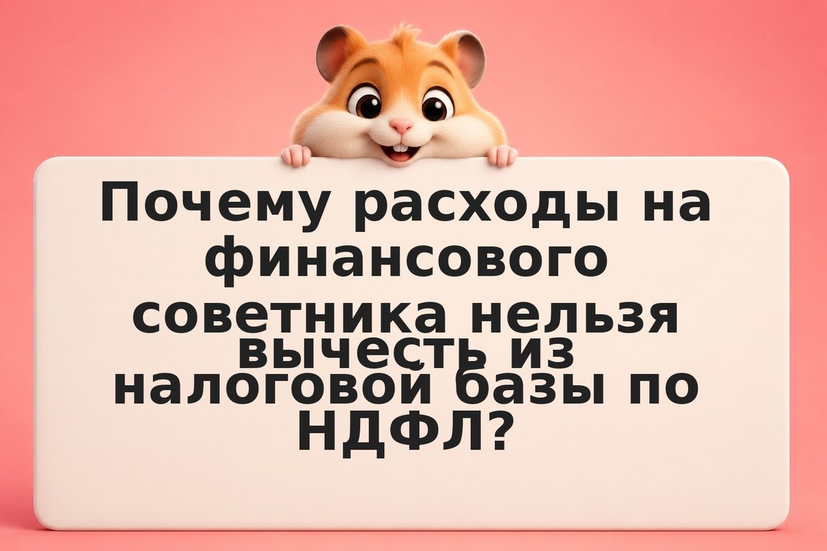 Консультации финансового советника: можно ли признать расходом при расчёте НДФЛ