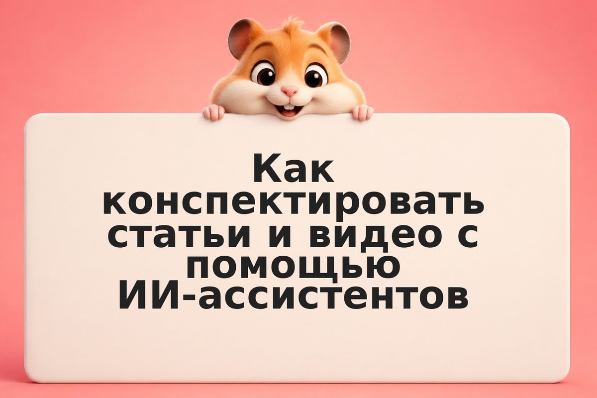 Как конспектировать статьи и видео с помощью ИИ-ассистентов