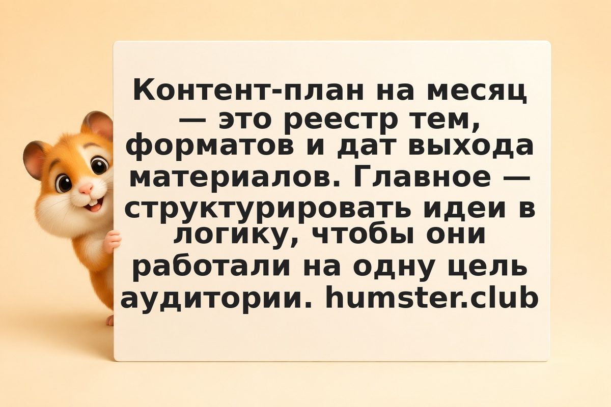 Как составить контент-план на месяц