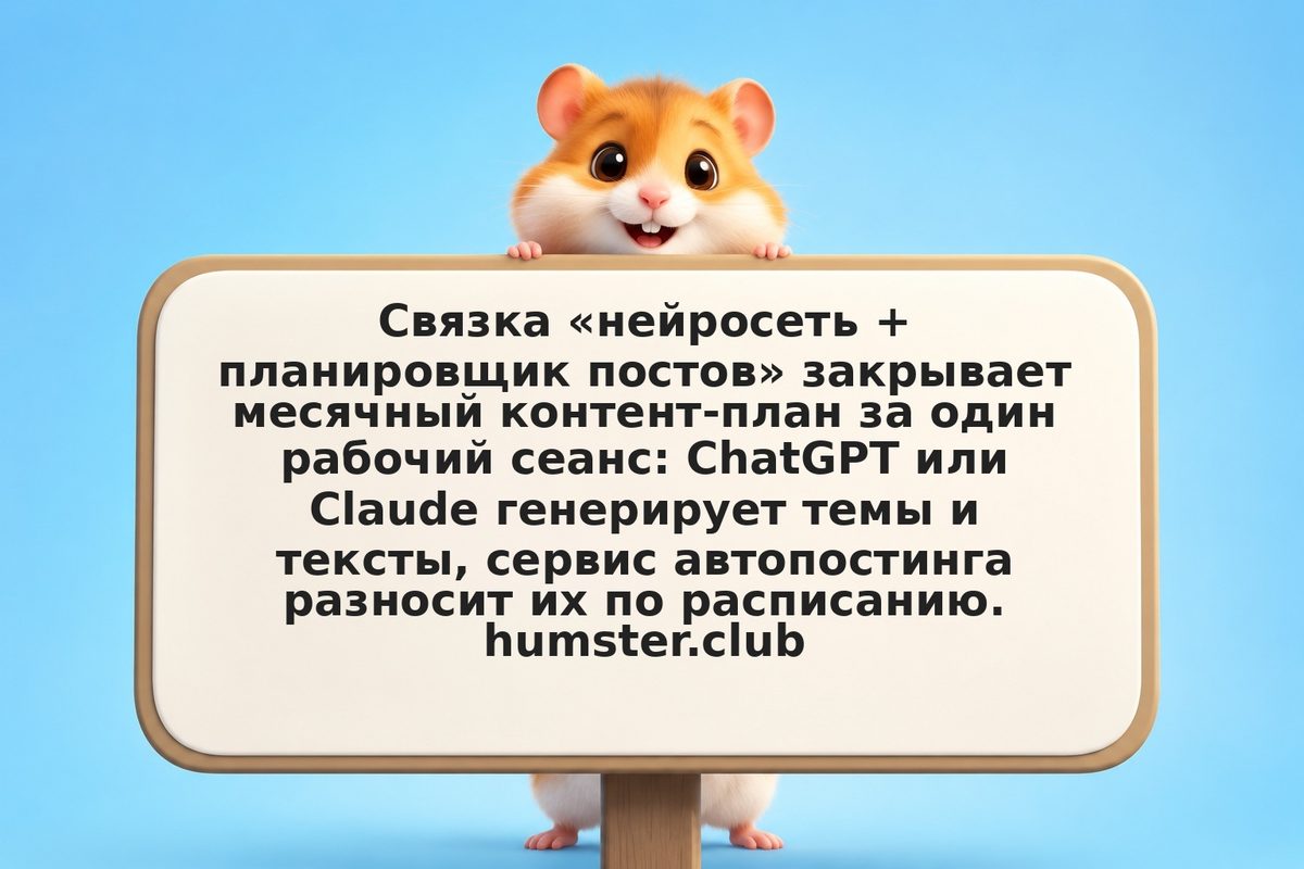 Контент-план на месяц за 15 минут: как нейросети убирают SMM-рутину