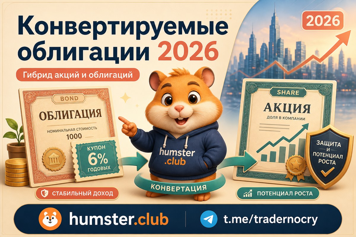 Конвертируемые облигации в 2026: купонный доход плюс опцион на рост акций
