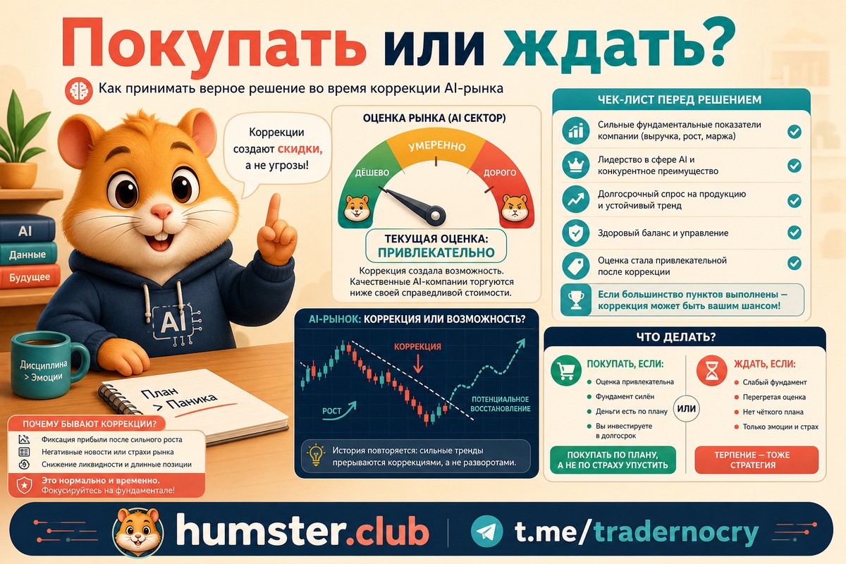 Коррекция бигтехов в 2026: когда входить в технологический портфель