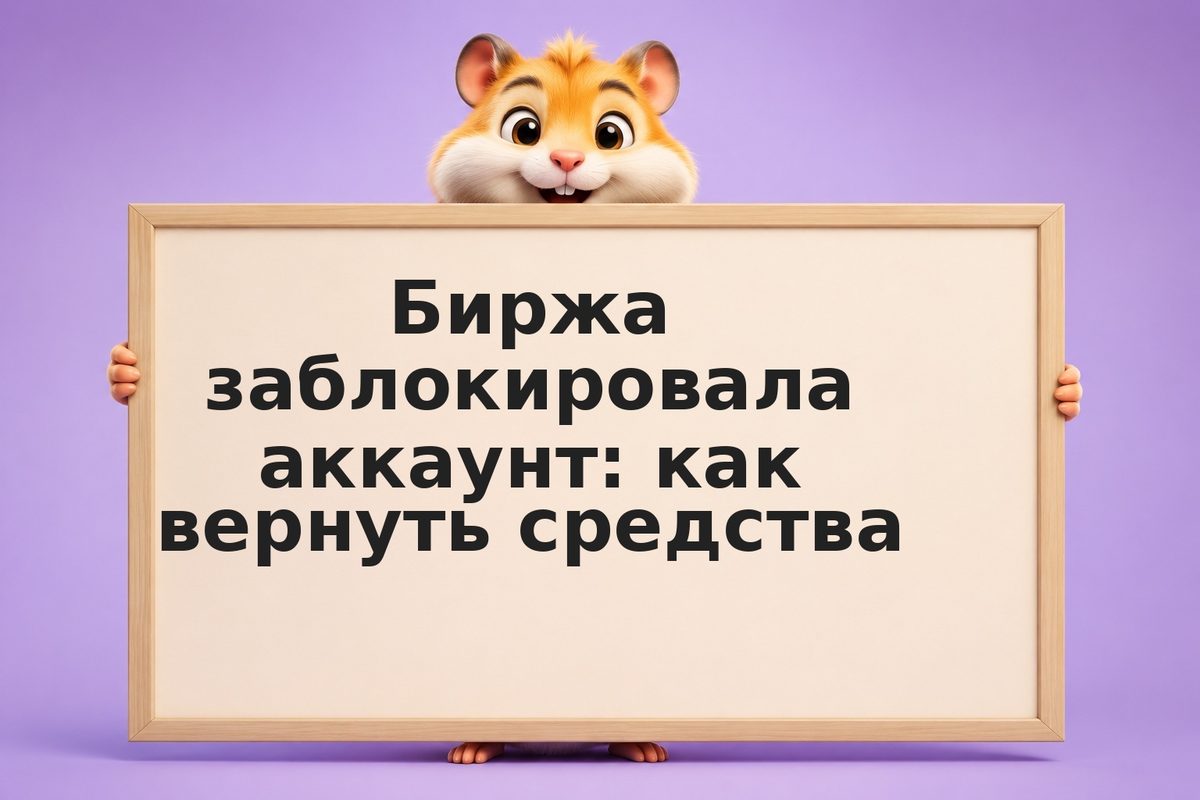 Биржа заблокировала аккаунт: как вернуть средства