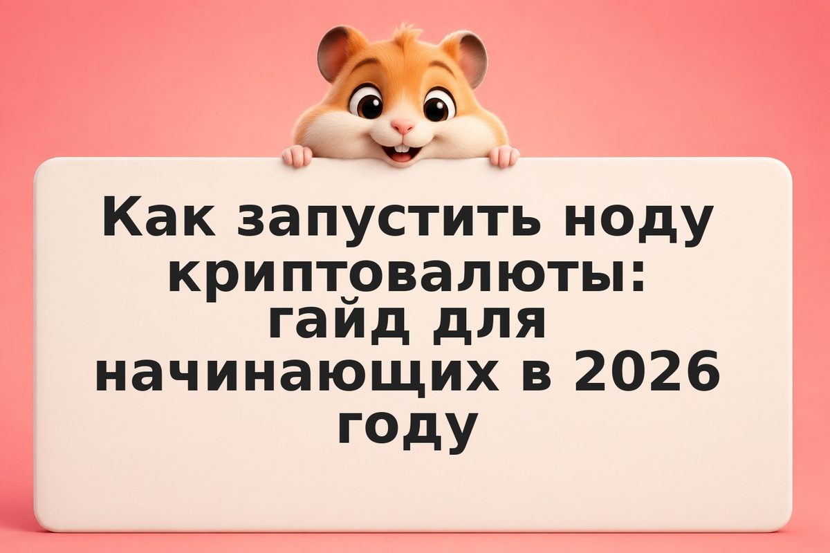 Как запустить ноду криптовалюты: гайд для начинающих в 2026 году