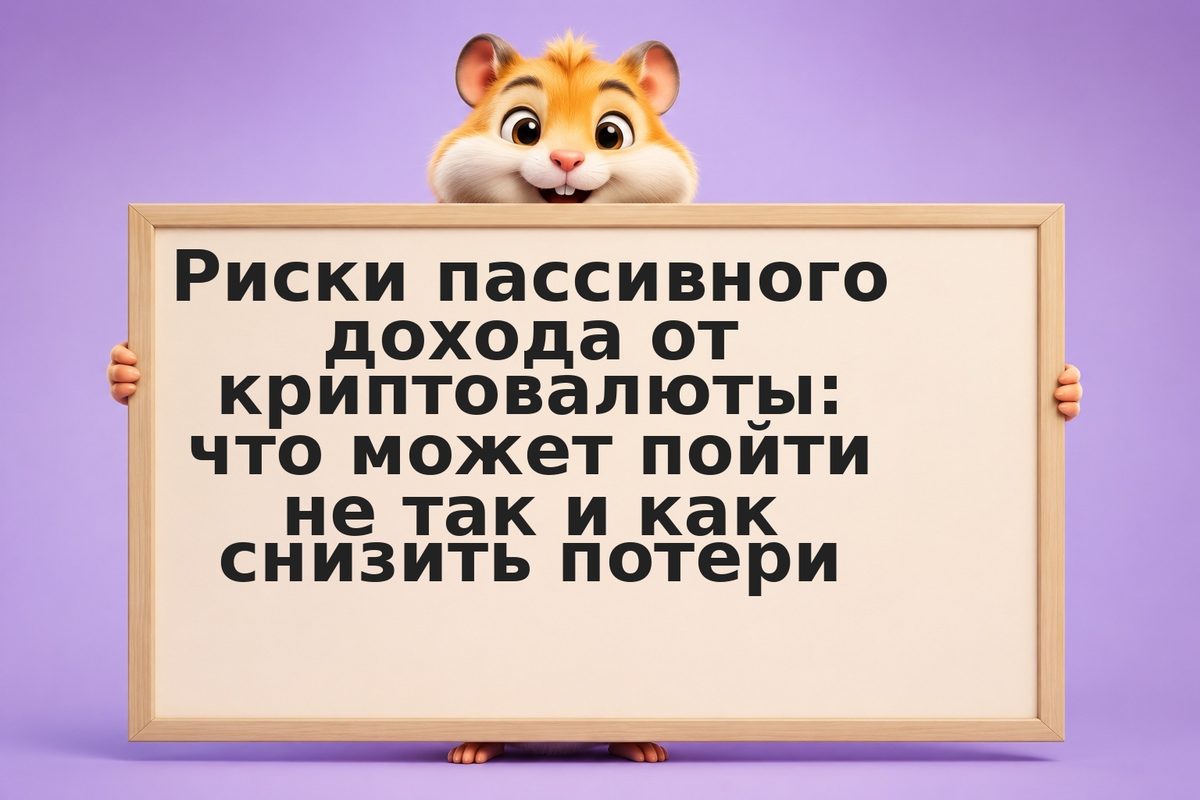 Риски пассивного дохода от криптовалюты: что может пойти не так и как снизить по