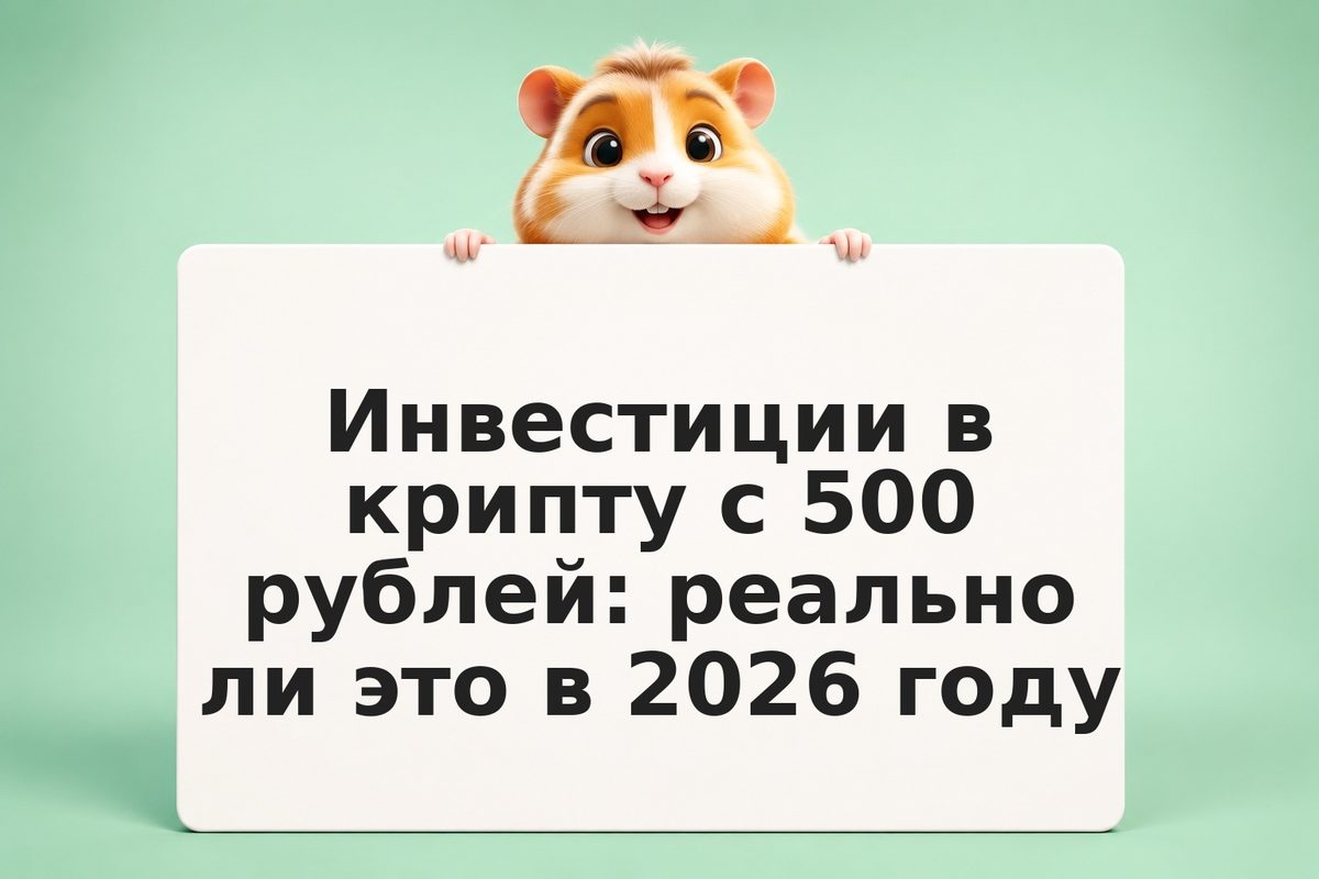 Инвестиции в крипту с 500 рублей: реально ли это в 2026 году