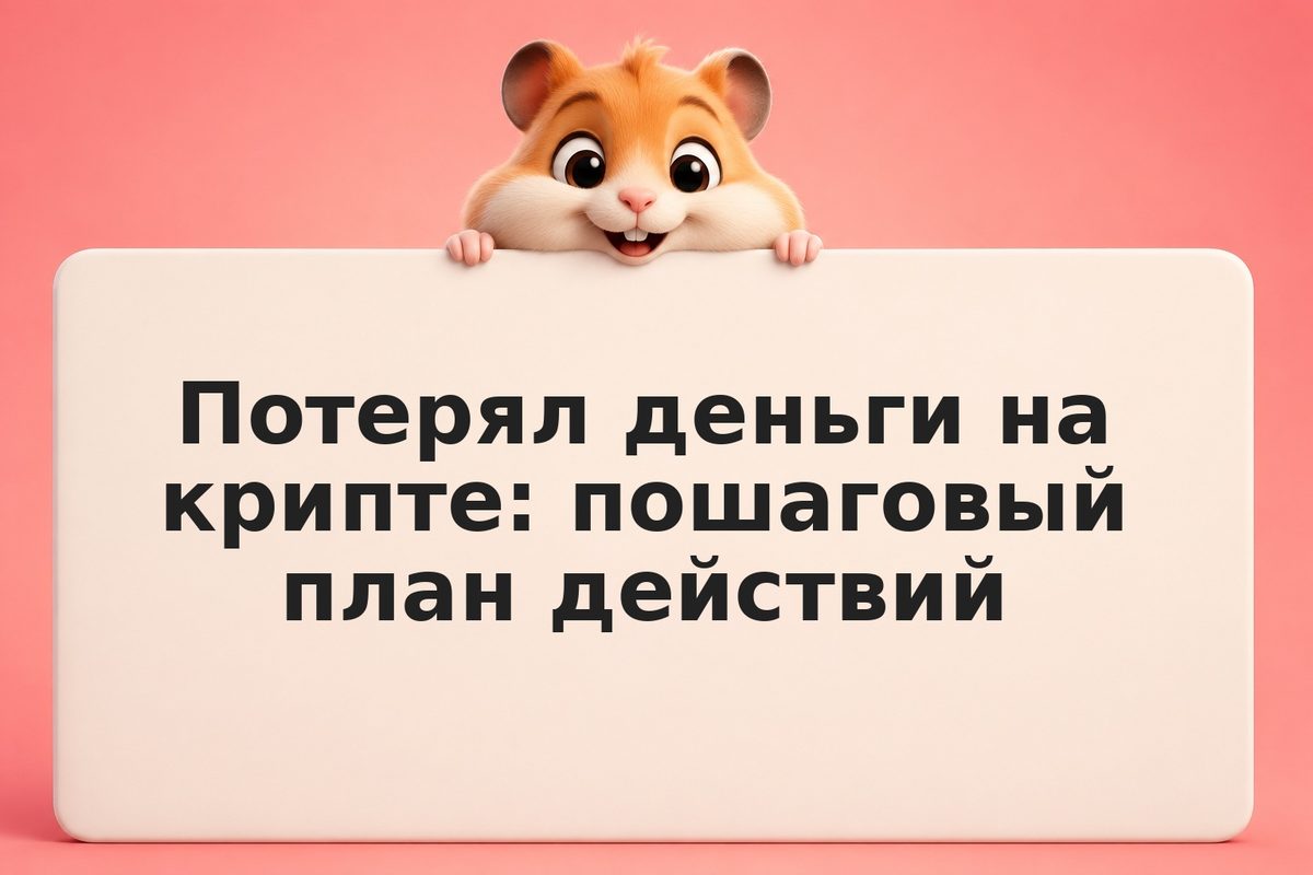 Потерял деньги на крипте: пошаговый план действий