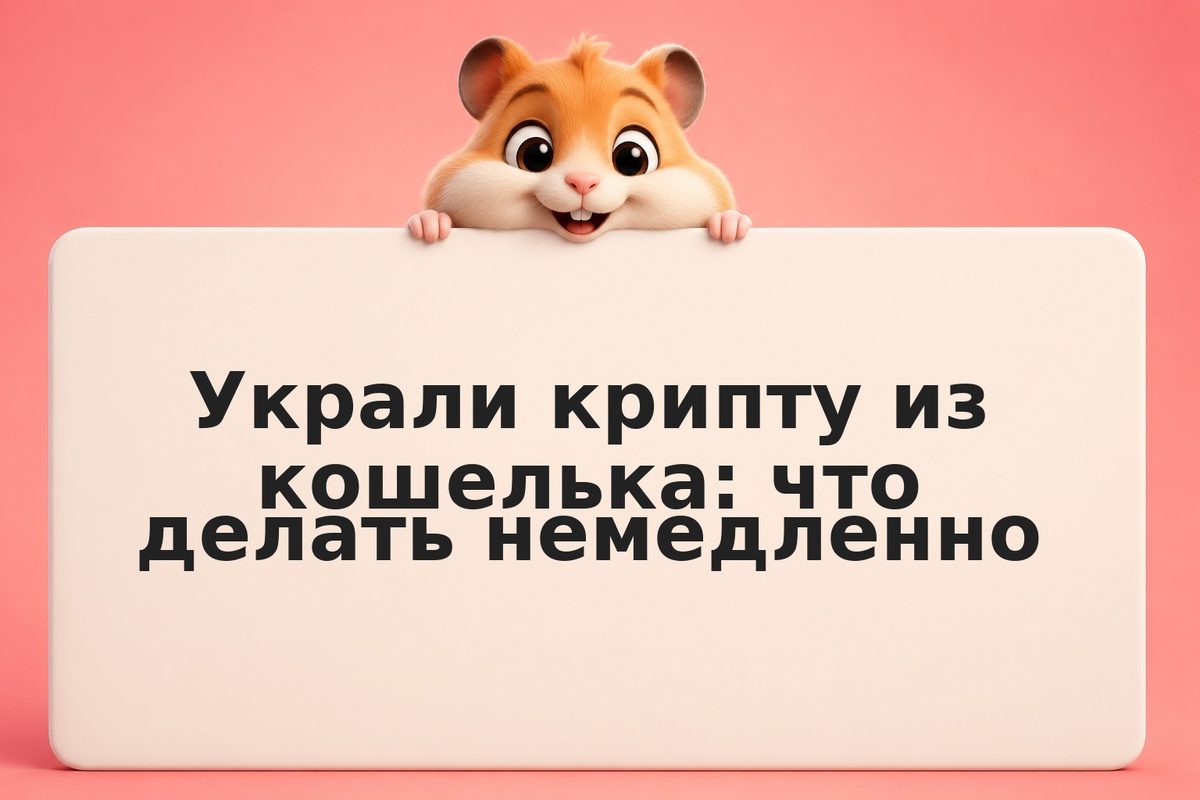 Украли крипту из кошелька: что делать немедленно