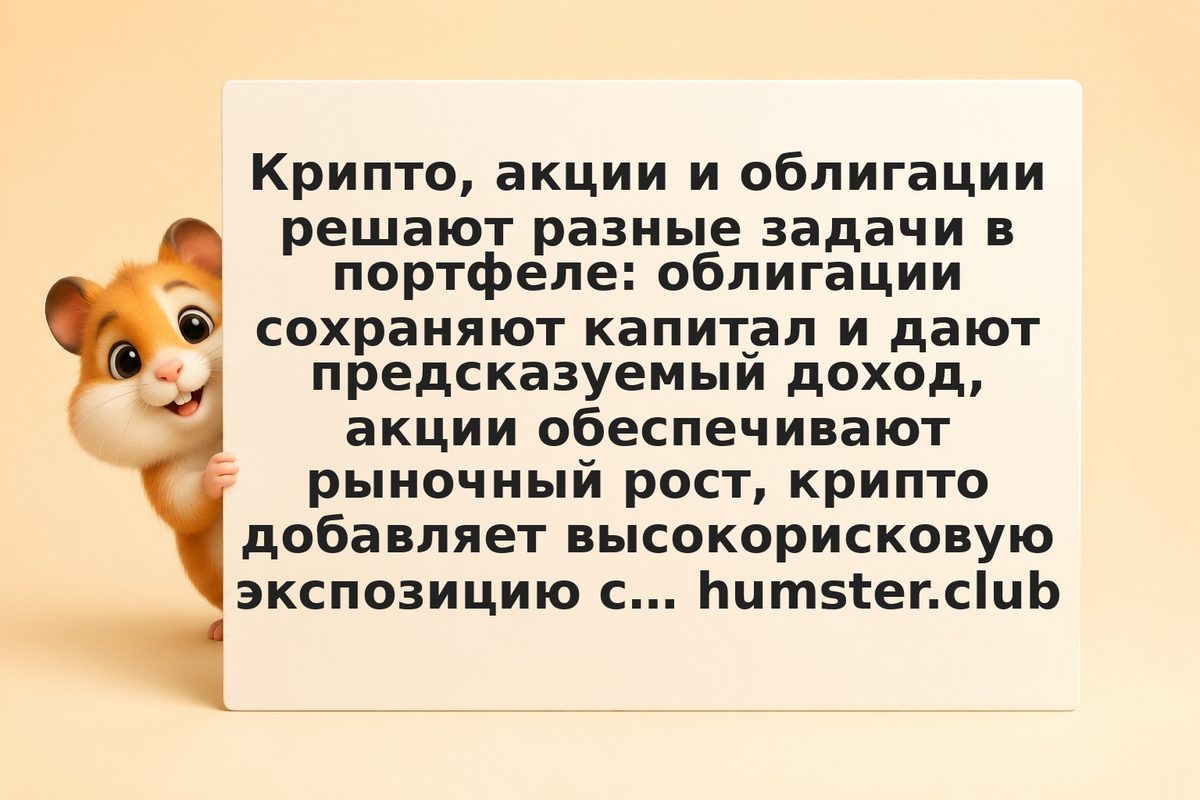 Крипто vs акции vs облигации: что выбрать в 2026