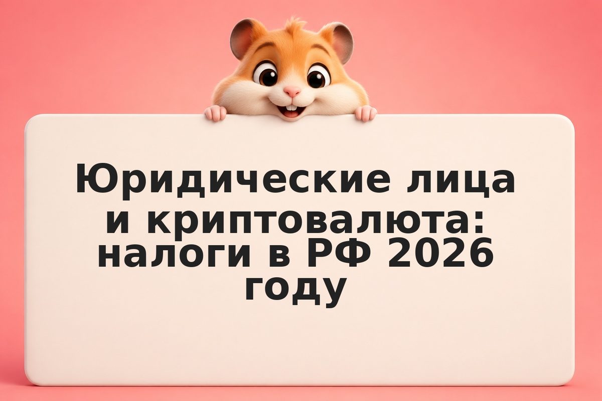 Юридические лица и криптовалюта: налоги в РФ 2026 году