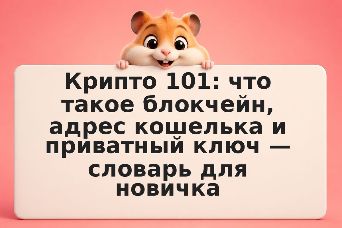 Крипто 101: что такое блокчейн, адрес кошелька и приватный ключ — словарь для но