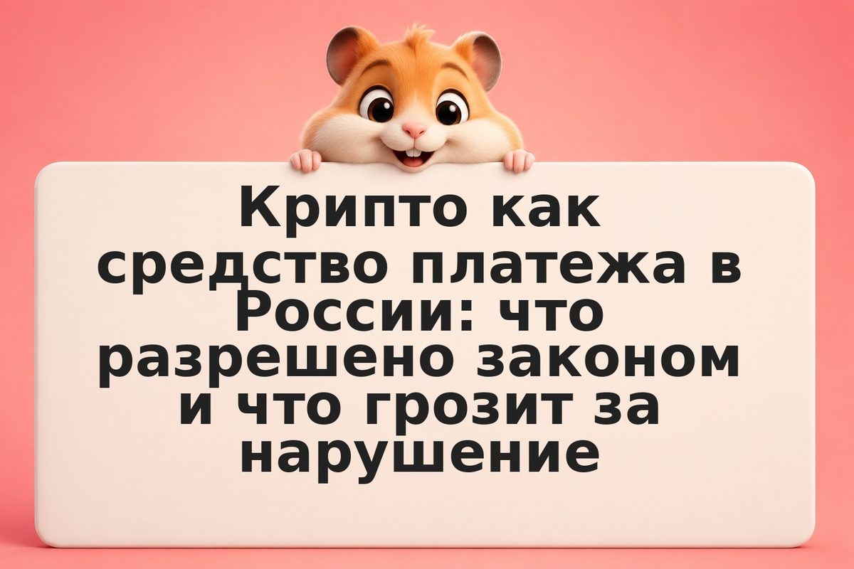 Крипто как средство платежа в России: что разрешено законом и что грозит за нару