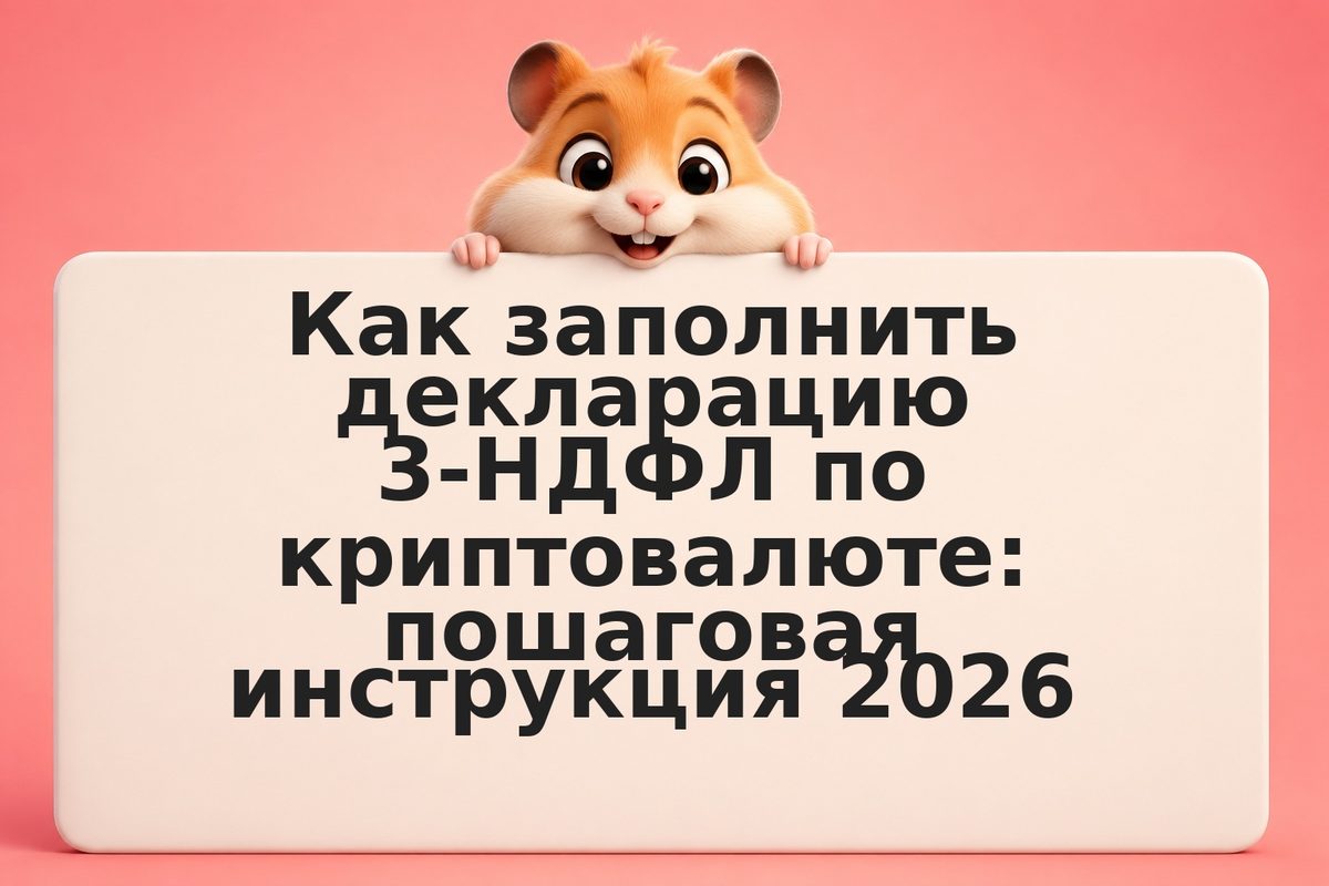 Как заполнить декларацию 3-НДФЛ по криптовалюте: пошаговая инструкция 2026