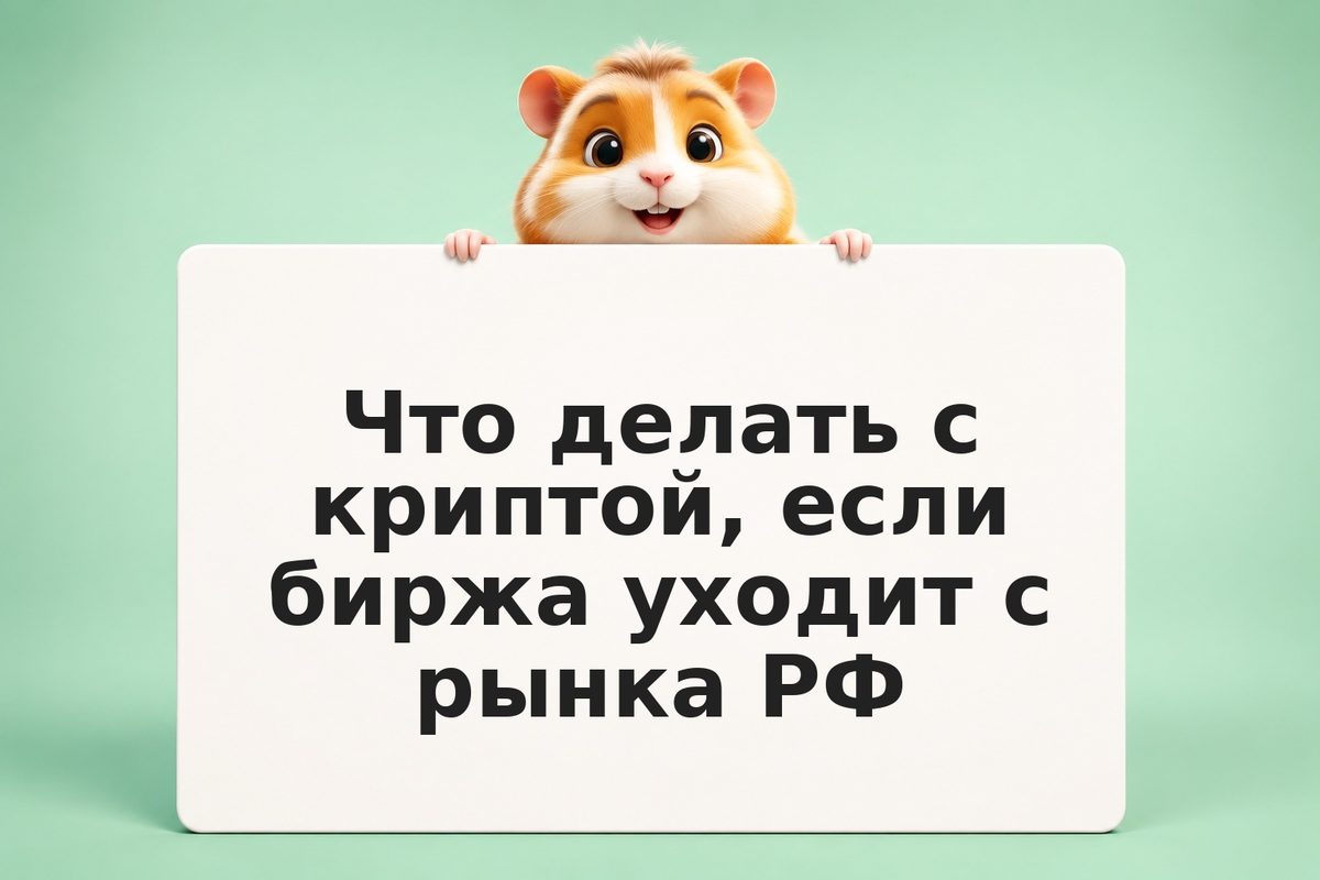 Что делать с криптой, если биржа уходит с рынка РФ