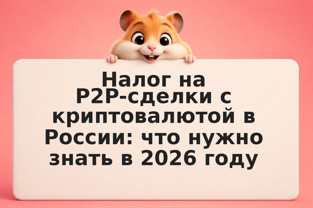 Налог на P2P-сделки с криптовалютой в России: что нужно знать в 2026 году