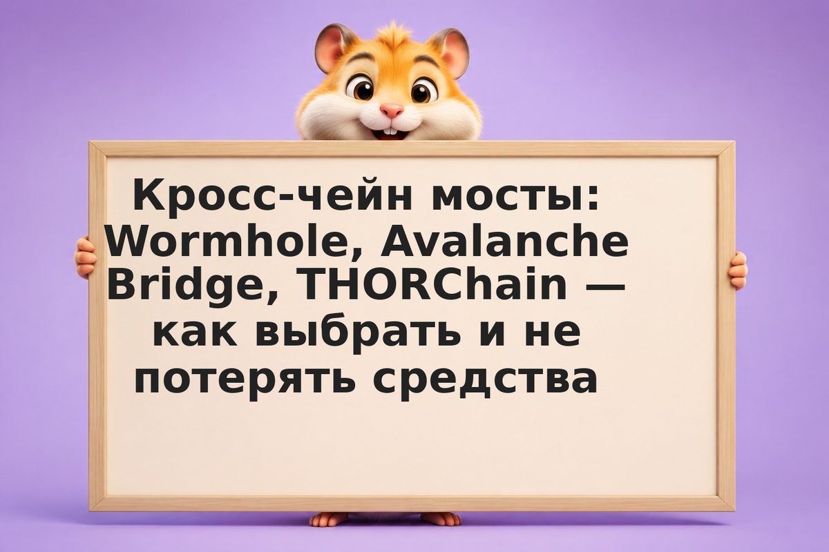 Кросс-чейн мосты: Wormhole, Avalanche Bridge, THORChain — как выбрать и не потер