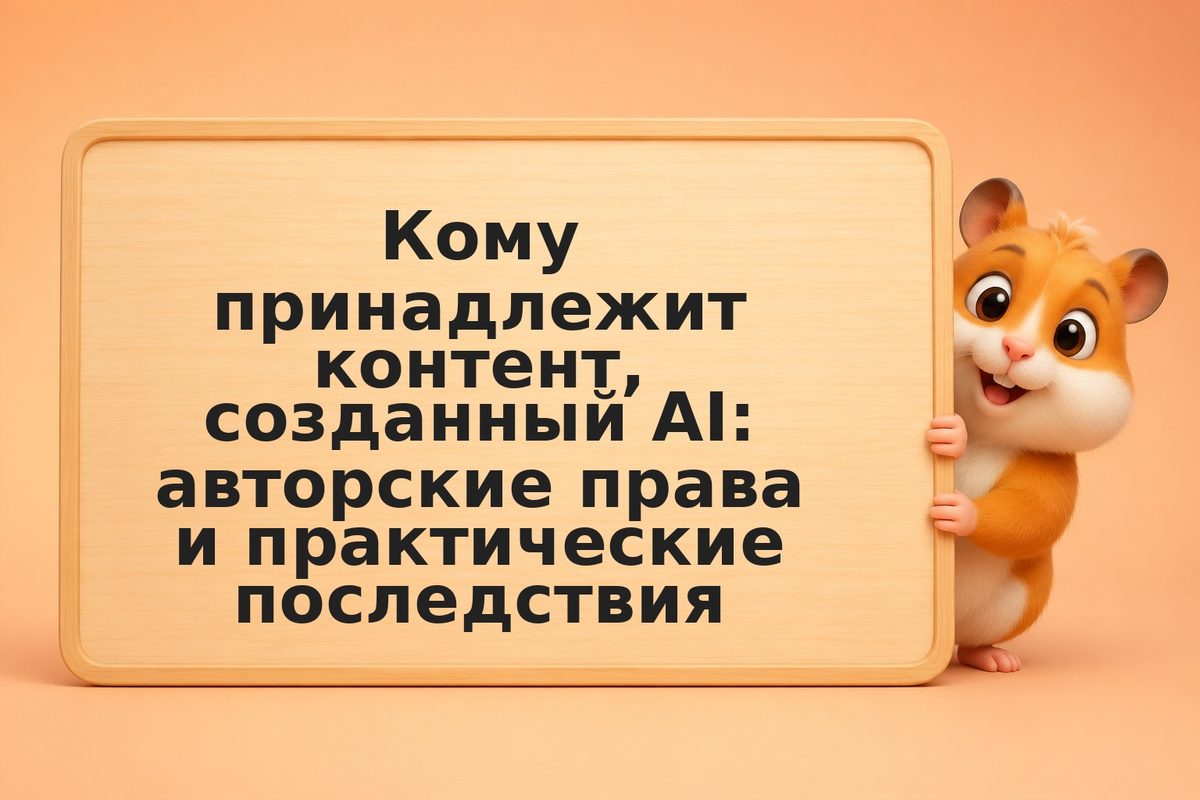 Кому принадлежит контент, созданный AI: авторские права и практические последств