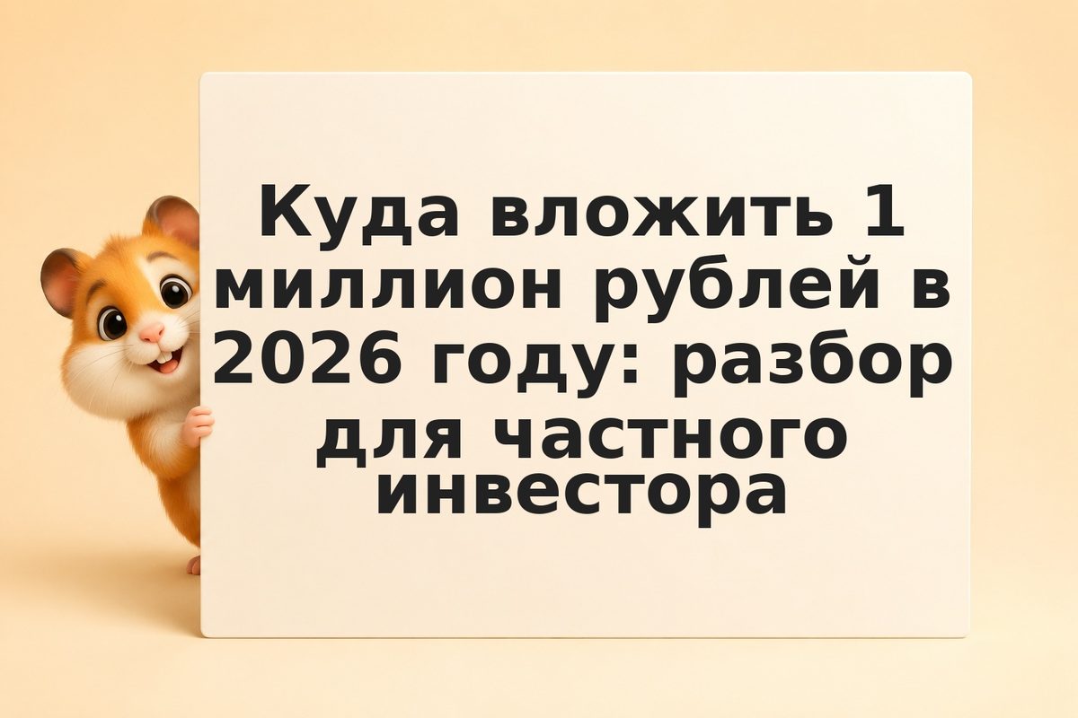 Куда вложить 1 миллион рублей в 2026 году: разбор для частного инвестора