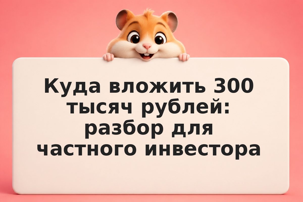 Куда вложить 300 тысяч рублей: разбор для частного инвестора
