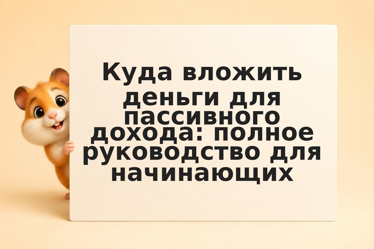 Куда вложить деньги для пассивного дохода: полное руководство для начинающих