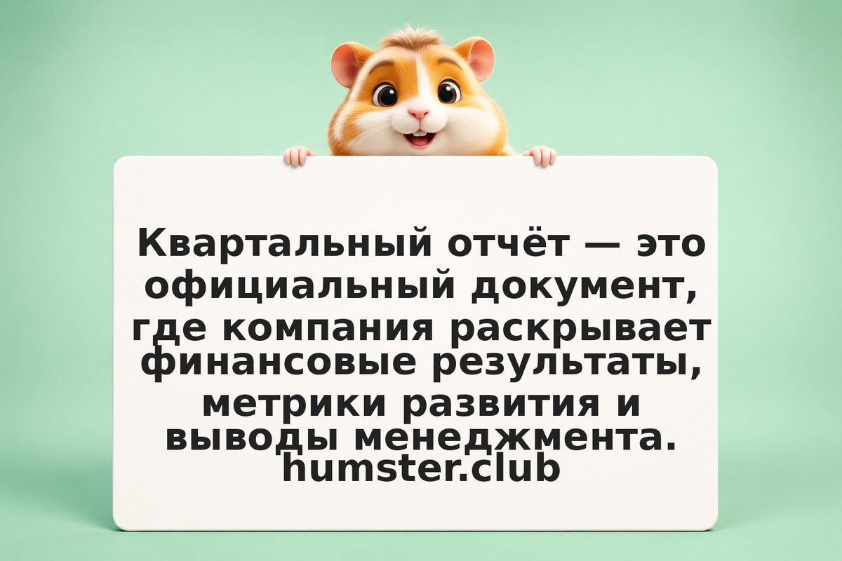 Квартальный отчёт: форма и содержание