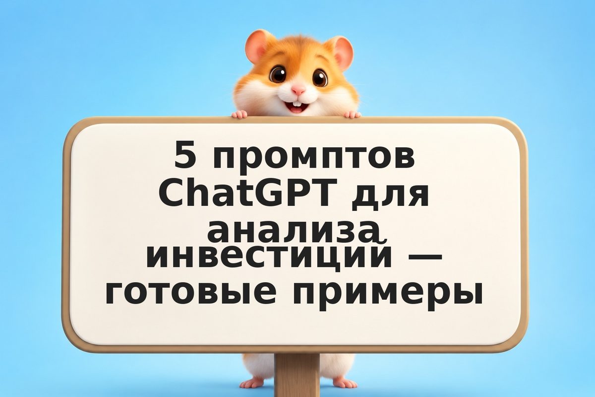 5 промптов ChatGPT для анализа инвестиций — готовые примеры