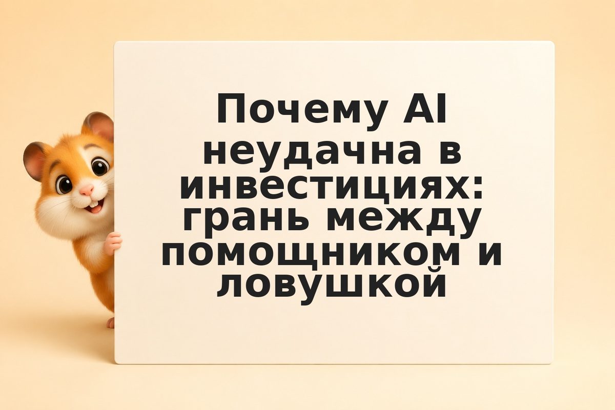 Почему AI неудачна в инвестициях: грань между помощником и ловушкой