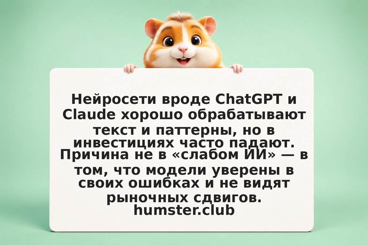 Почему AI неудачна в инвестициях: грань между помощником и ловушкой