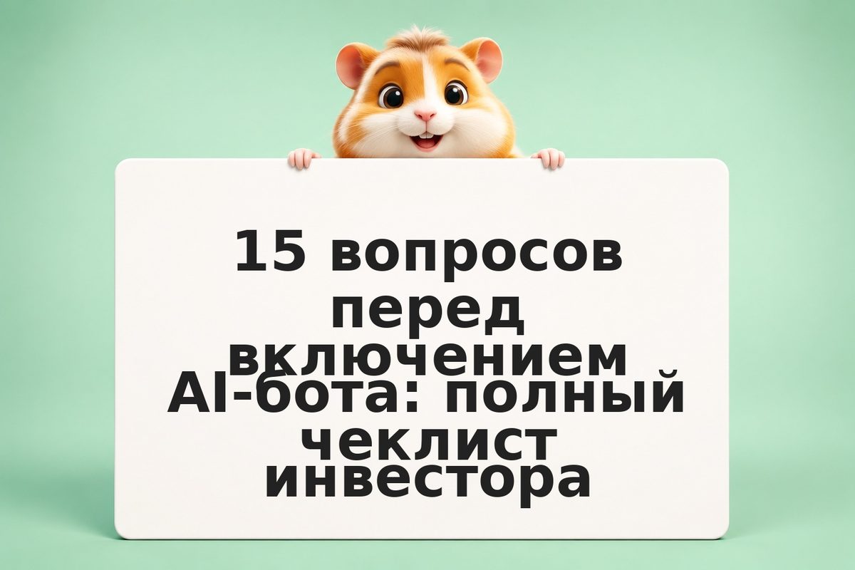 15 вопросов перед включением AI-бота: полный чеклист инвестора