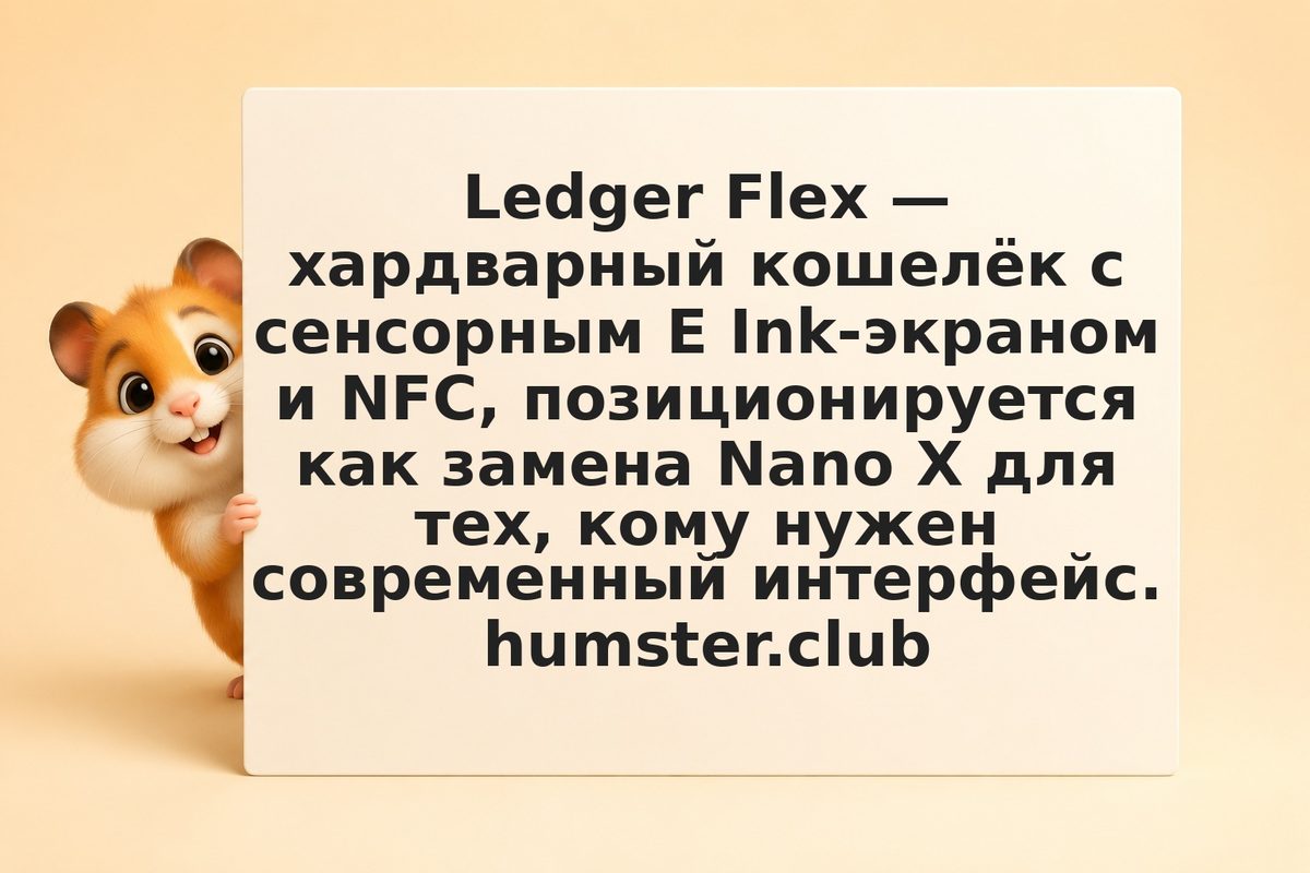 Ledger Flex: что дал сенсорный экран и какие риски появились вместе с ним