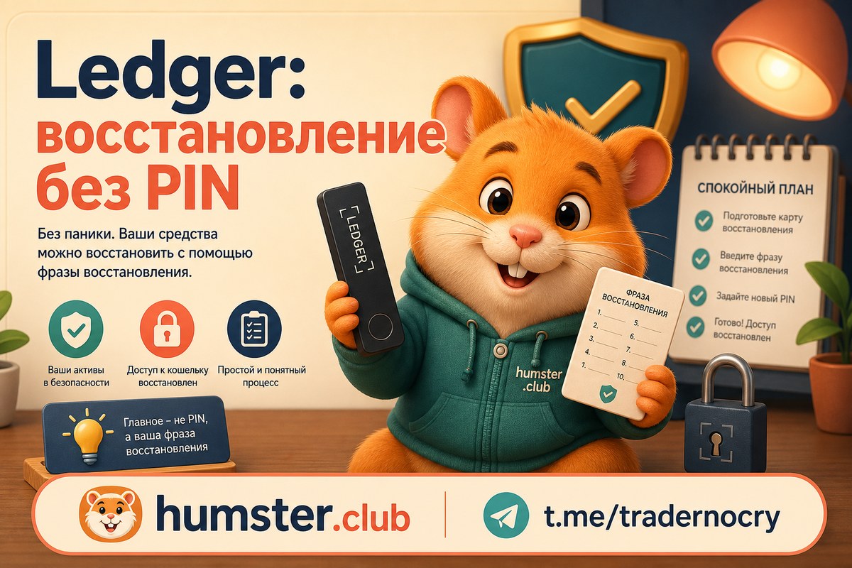 Потеряна фраза восстановления Ledger, но PIN известен: как вернуть доступ