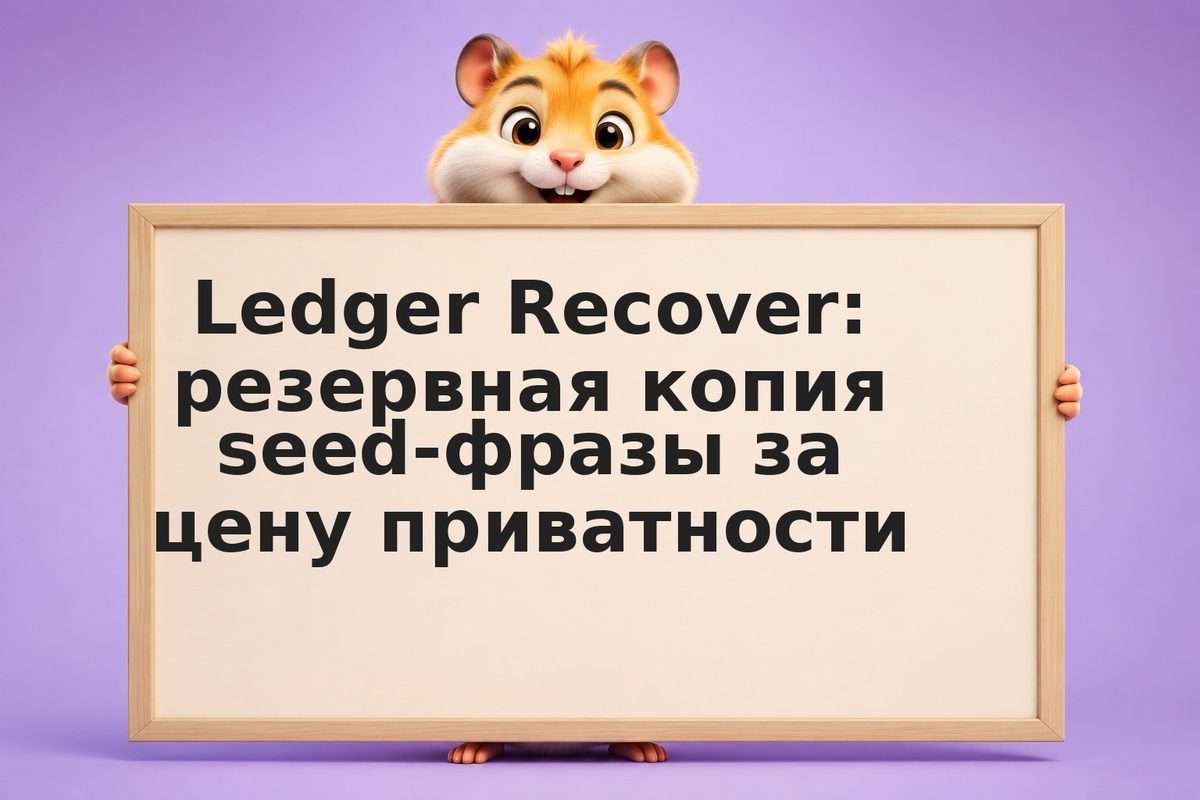 Ledger Recover: резервная копия seed-фразы за цену приватности