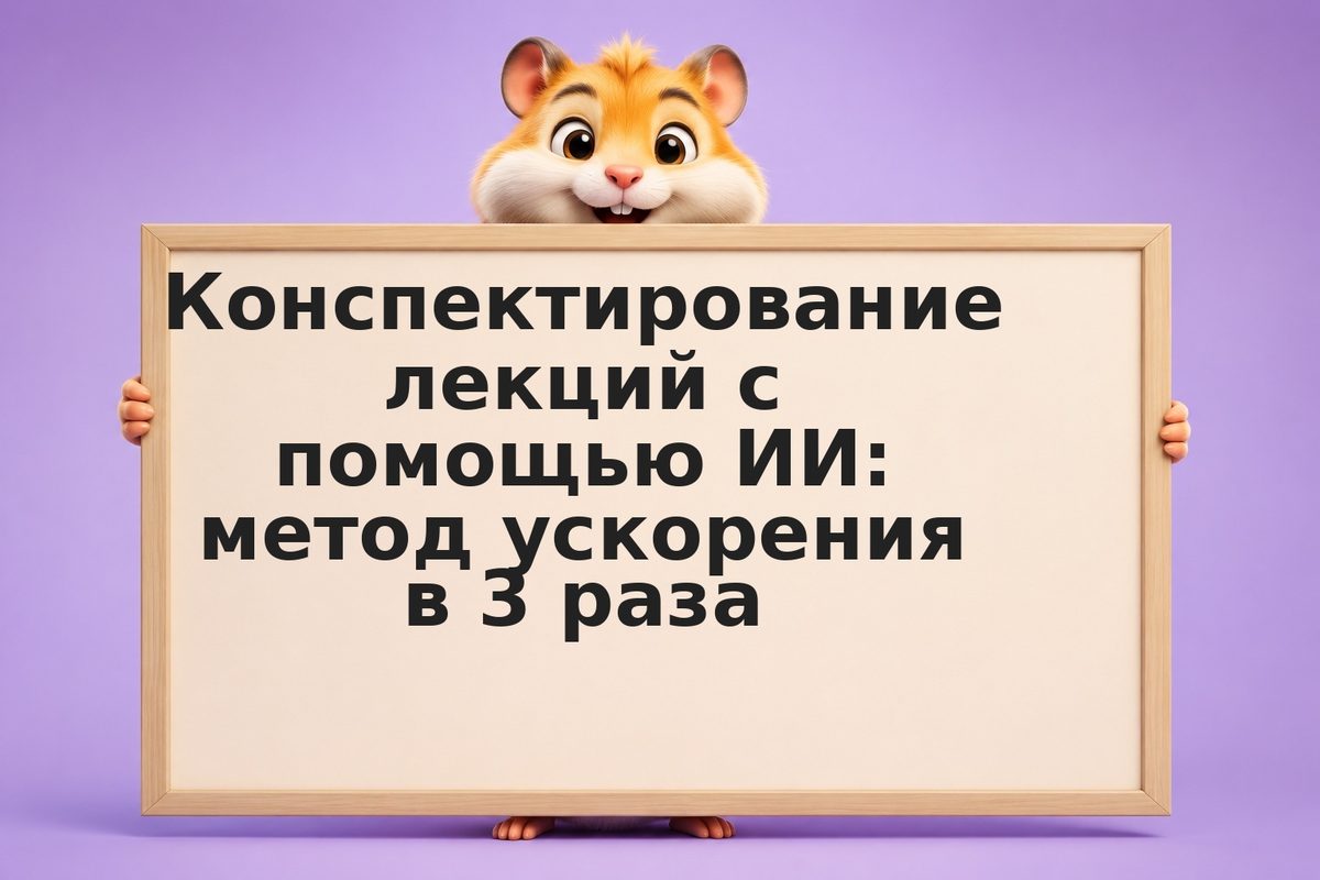 Конспектирование лекций с помощью ИИ: метод ускорения в 3 раза