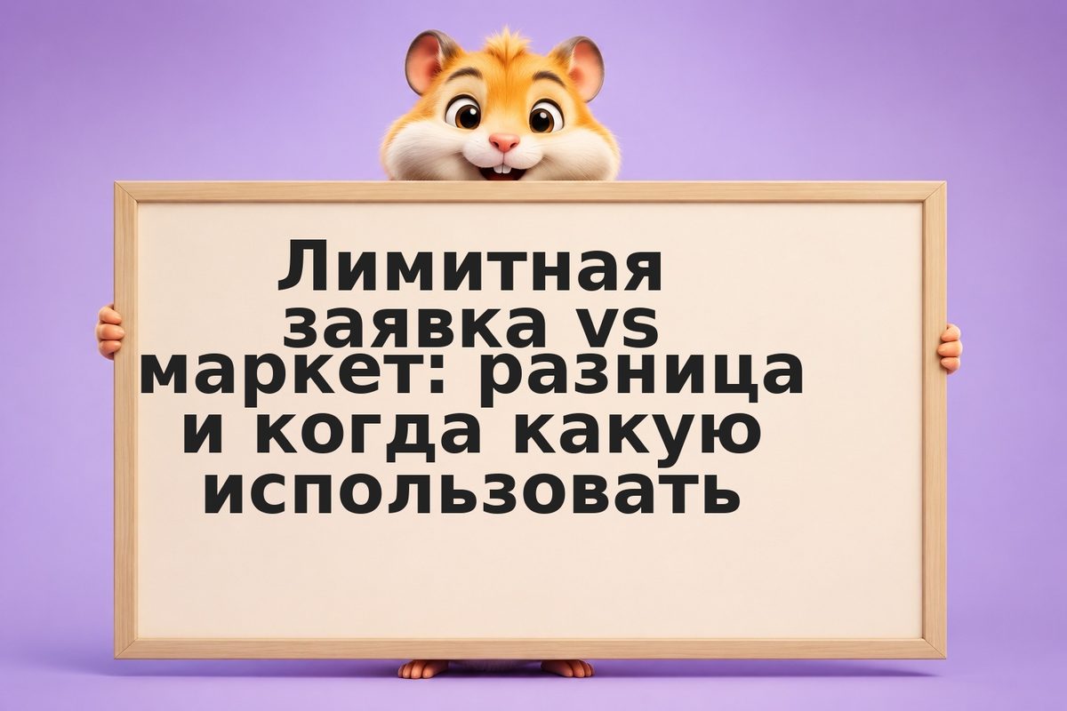 Лимитная заявка vs маркет: разница и когда какую использовать