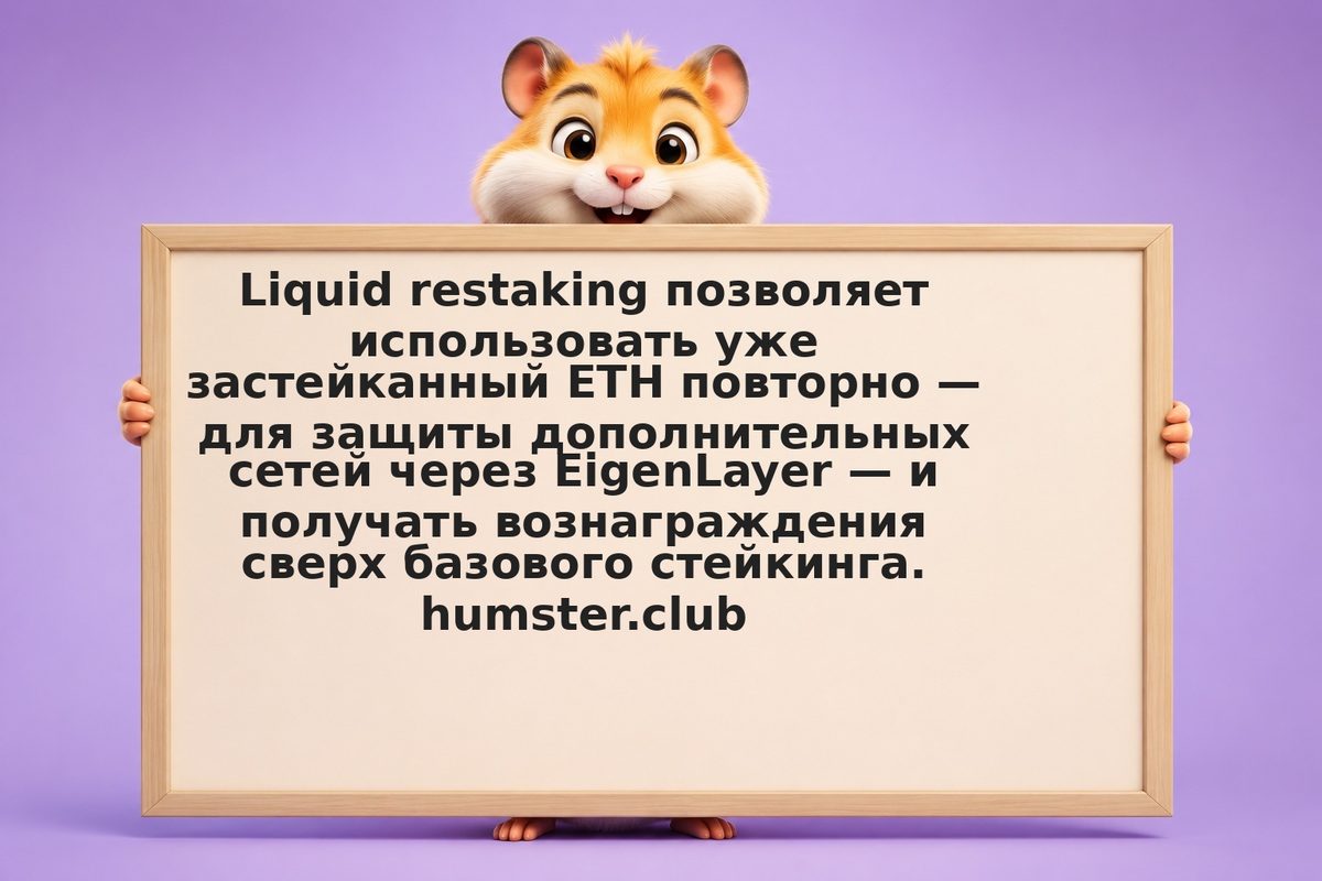 Liquid restaking на EigenLayer: как работает, сколько можно заработать и чем рис