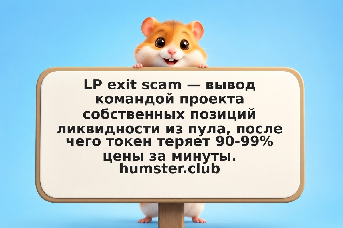 Exit scam в Uniswap пуле: как распознать, что разработчик сливает LP до обвала ц
