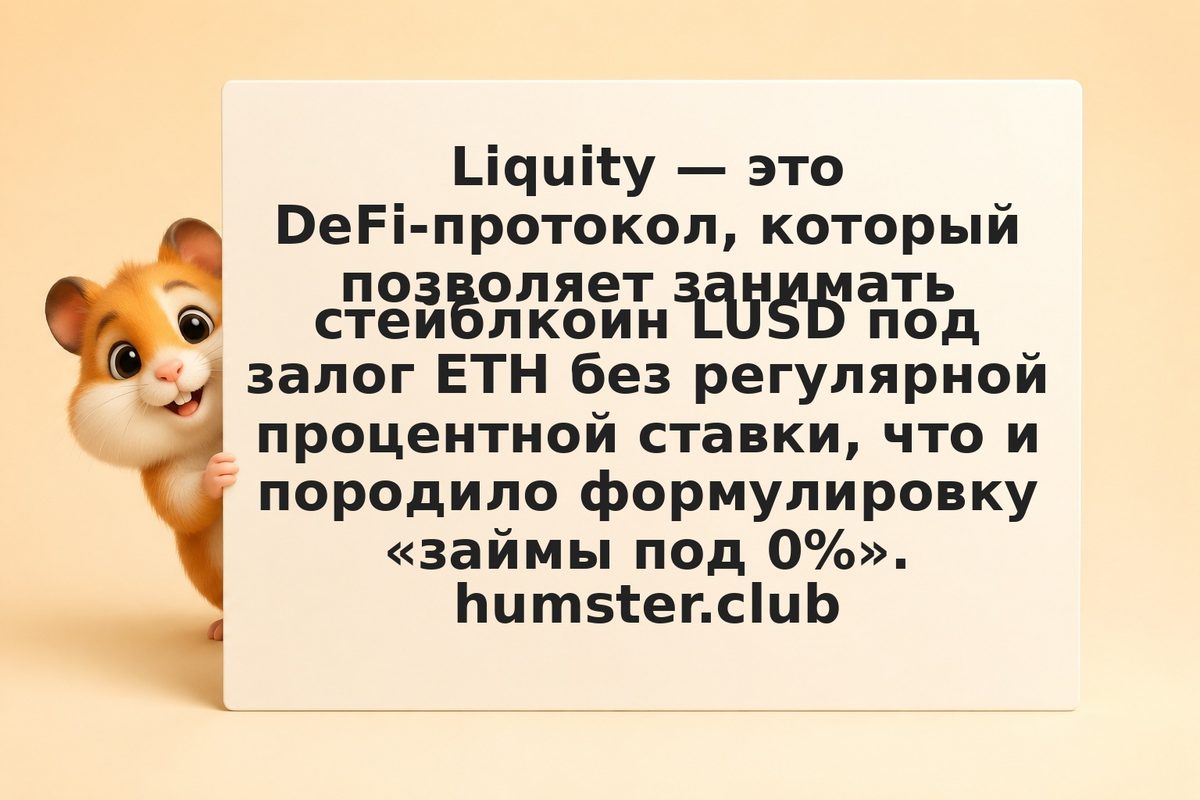 Liquity: займы LUSD под ETH без регулярного процента и их пределы