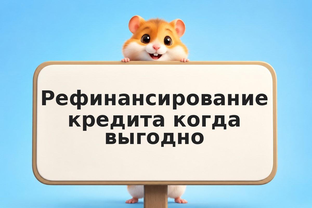 Рефинансирование кредита когда выгодно