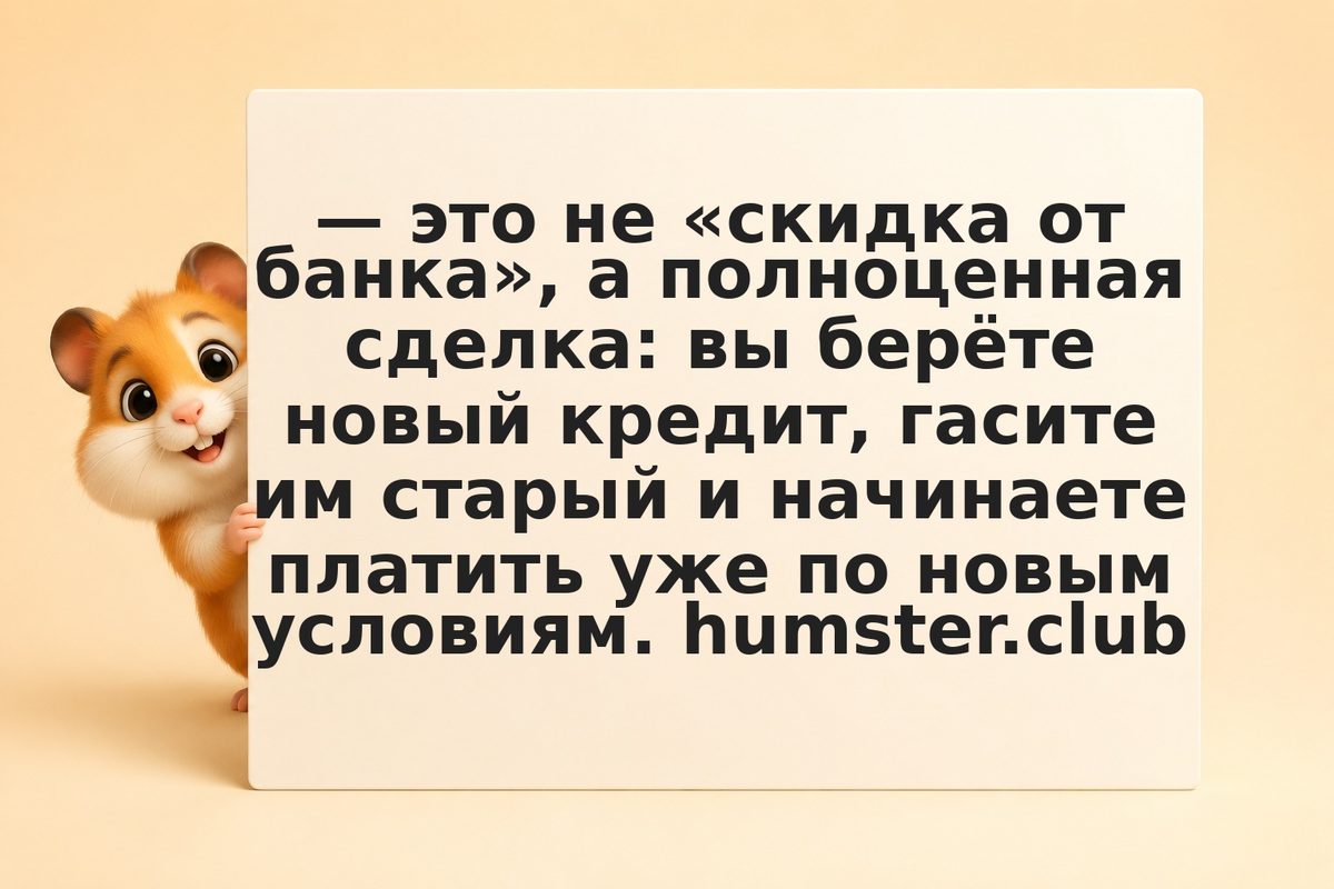 Рефинансирование кредита когда выгодно