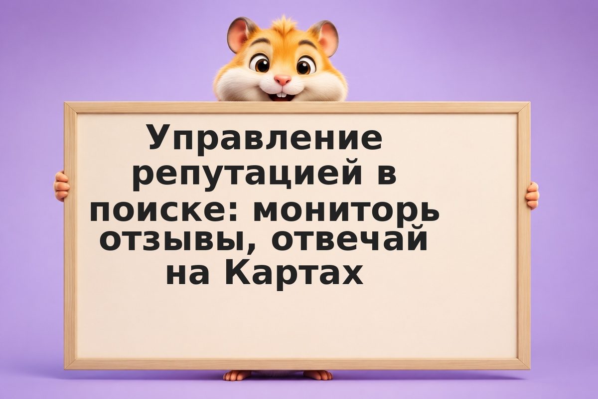 Управление репутацией в поиске: мониторь отзывы, отвечай на Картах