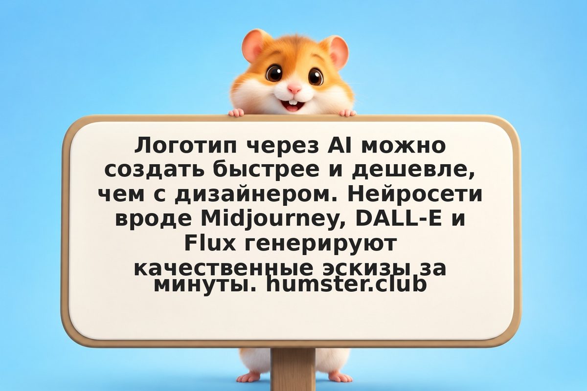 Создание логотипа через AI-дизайнер