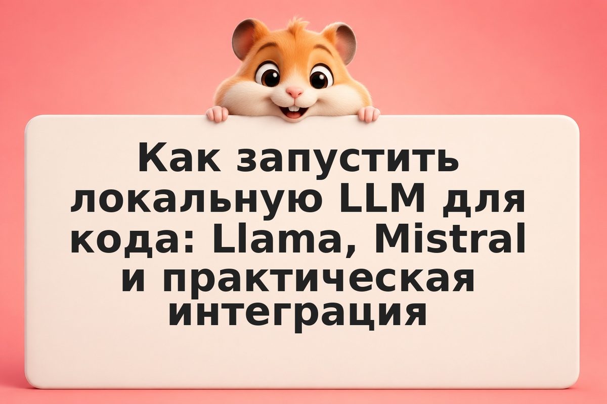 Как запустить локальную LLM для кода: Llama, Mistral и практическая интеграция