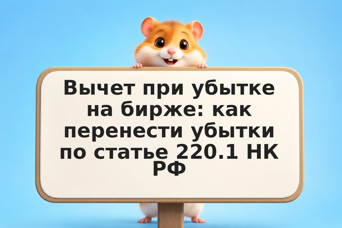 Вычет при убытке на бирже: как перенести убытки по статье 220.1 НК РФ