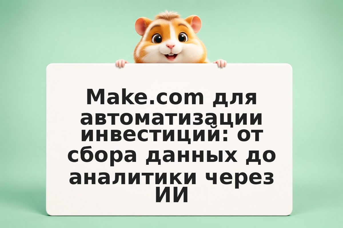 Make.com для автоматизации инвестиций: от сбора данных до аналитики через ИИ