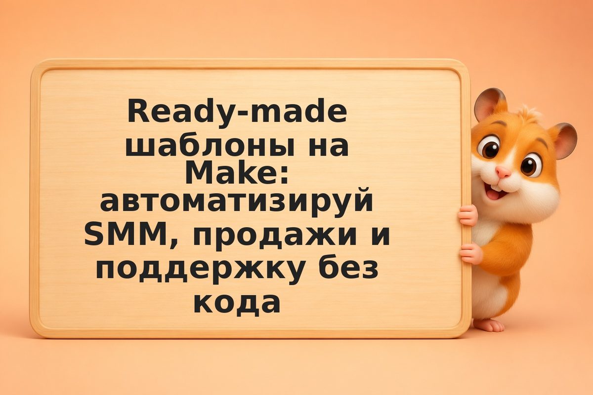 Ready-made шаблоны на Make: автоматизируй SMM, продажи и поддержку без кода