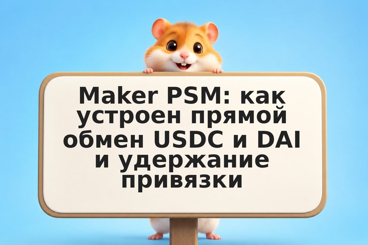 Maker PSM: как устроен прямой обмен USDC и DAI и удержание привязки