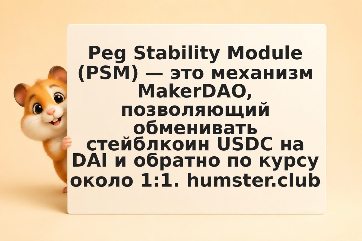 Maker PSM: как устроен прямой обмен USDC и DAI и удержание привязки