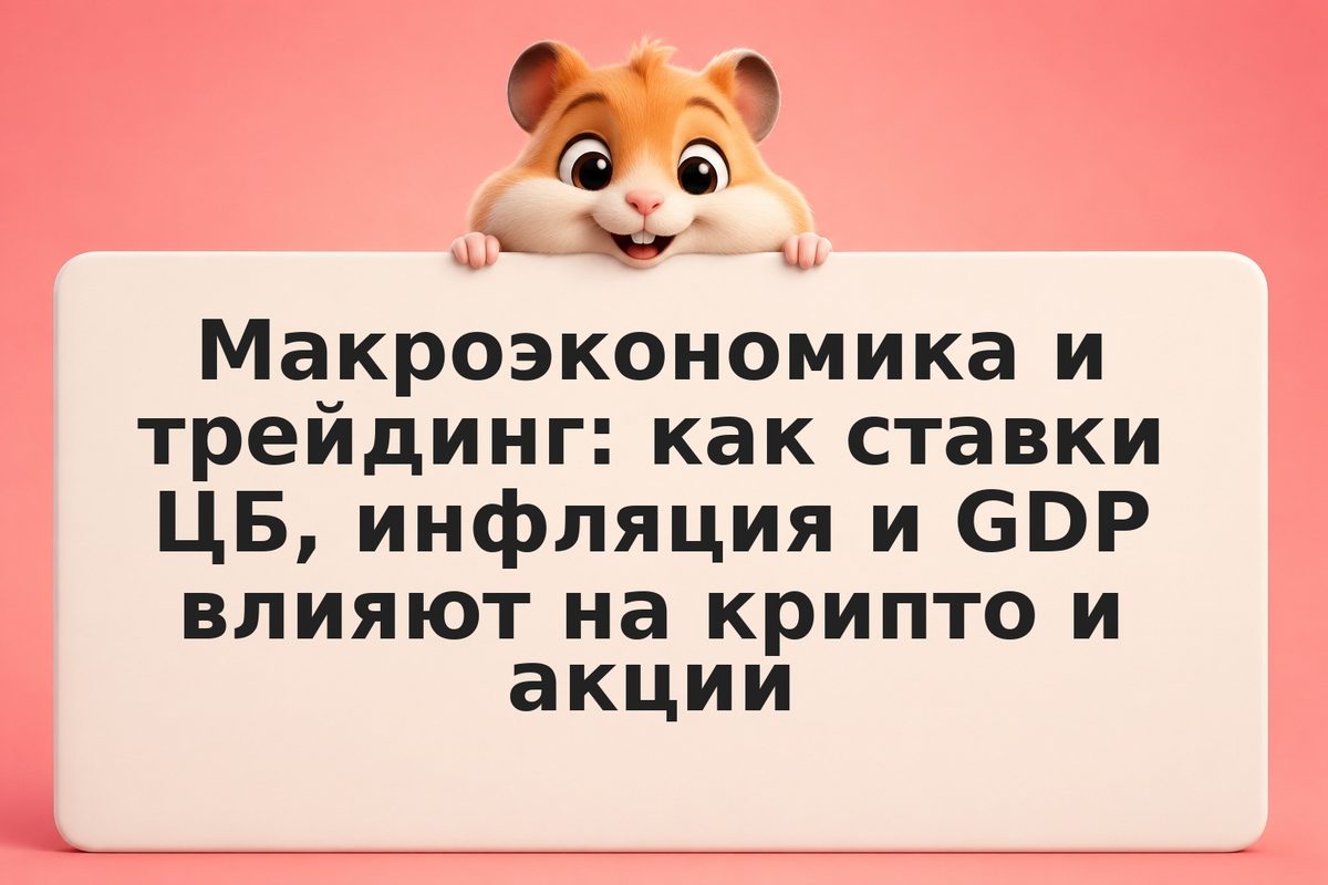 Макроэкономика и трейдинг: как ставки ЦБ, инфляция и GDP влияют на крипто и акци