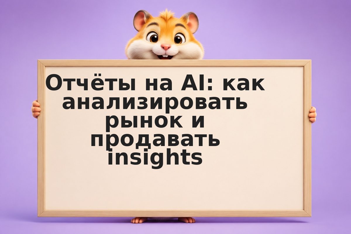 Отчёты на AI: как анализировать рынок и продавать insights