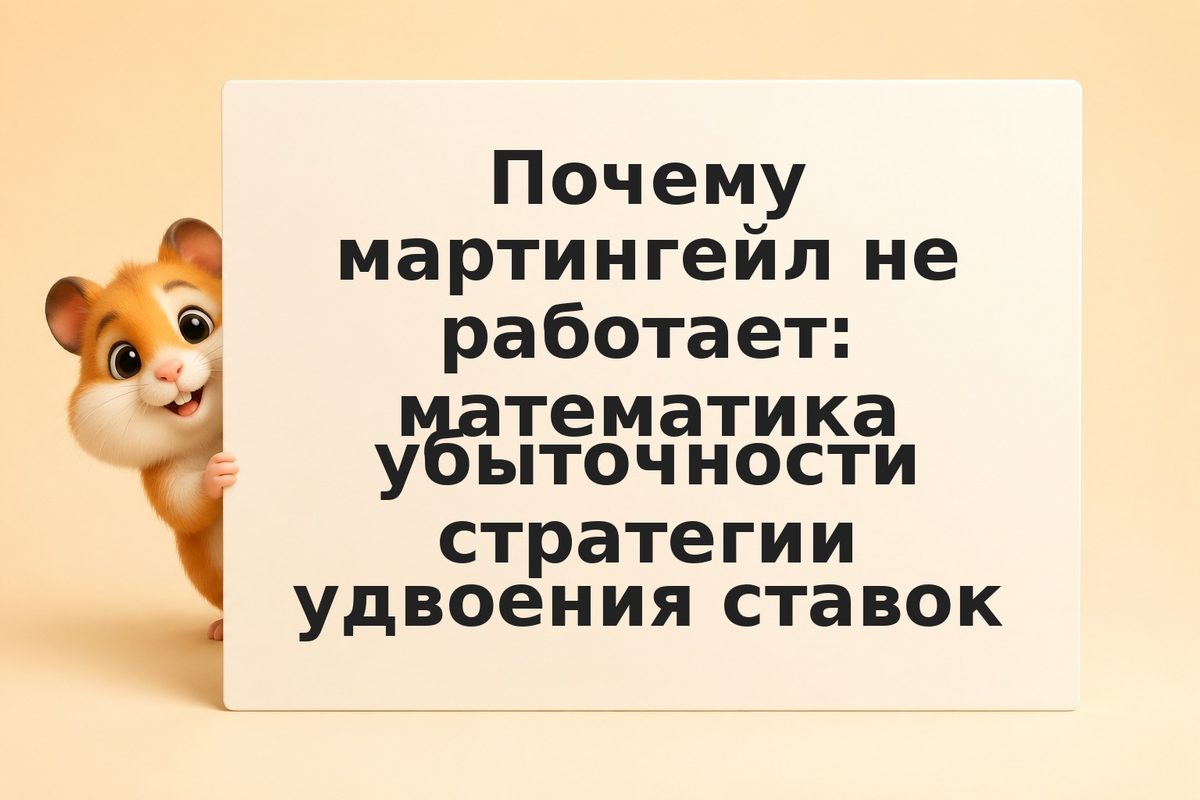 Почему мартингейл не работает: математика убыточности стратегии удвоения ставок